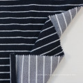 Customized Color Stripe Pattern Cotton55 Poly45 One Side Brush Weft Knitted Ant Fleece Fabric for Coat Home Textile